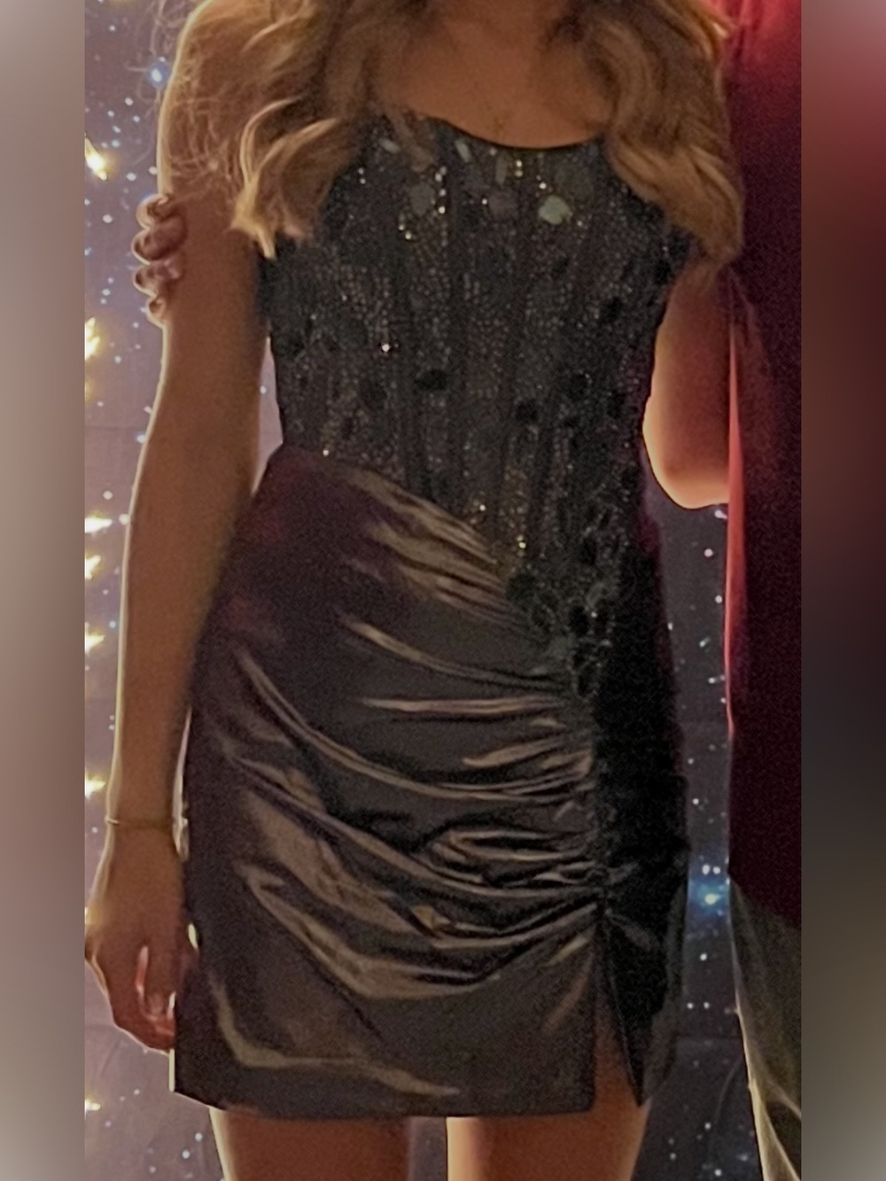 🖤 Ava Presley Rhinestone Corset Homecoming Dress